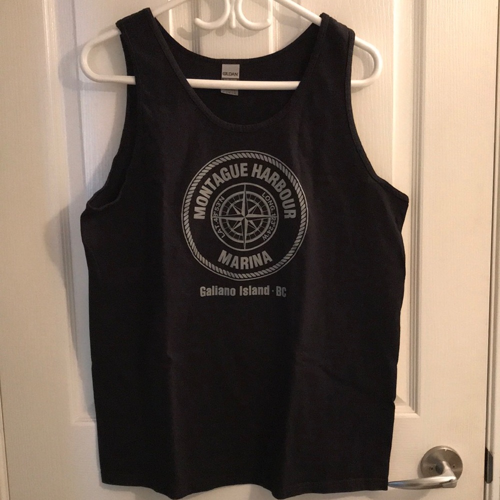 Black Montague Harbour tank, size large